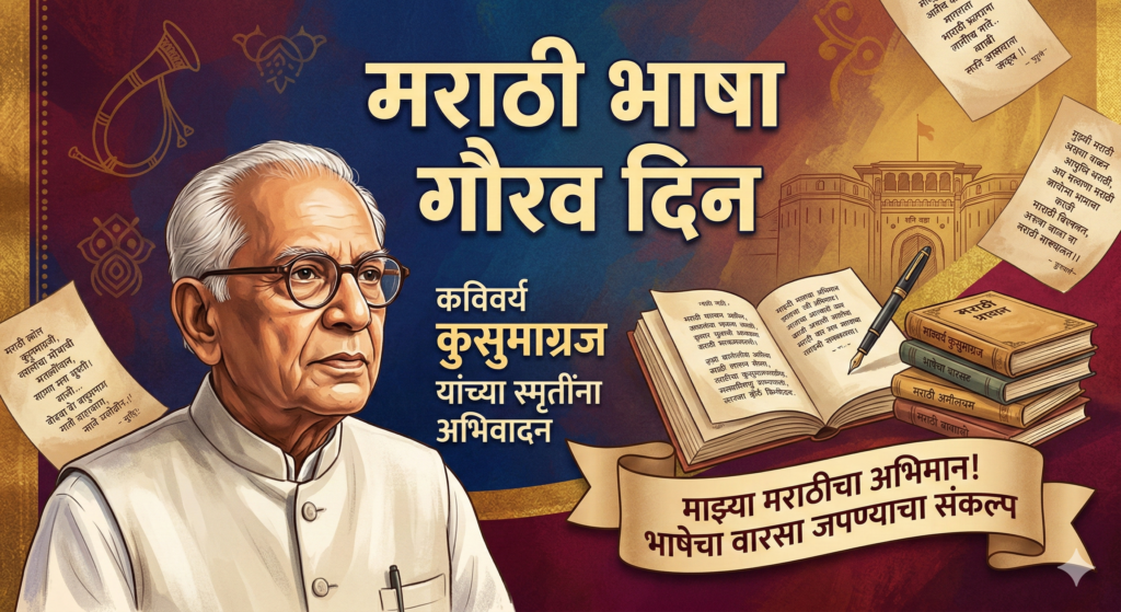 मराठी भाषा गौरव दिन: कुसुमाग्रजांच्या स्मृतींना उजाळा, भाषेचा अभिमान जागवणारा दिवस