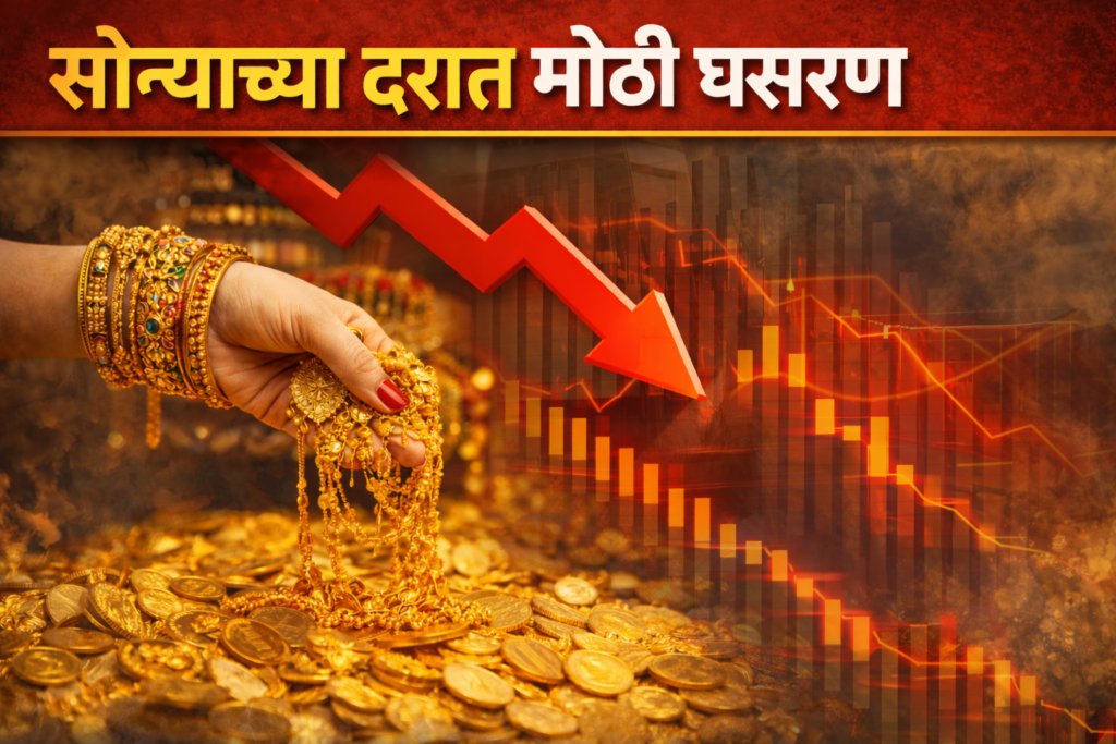 सोन्याच्या दरात मोठी घसरण: आता ट्रेंड बदलणार का? नव्या अहवालाने खळबळ