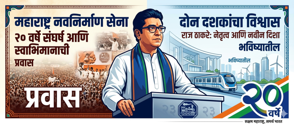 महाराष्ट्र नवनिर्माण सेनेचे २० वर्षे: राज ठाकरेंच्या नेतृत्वाचा प्रवास आणि भविष्यातील वाटचाल