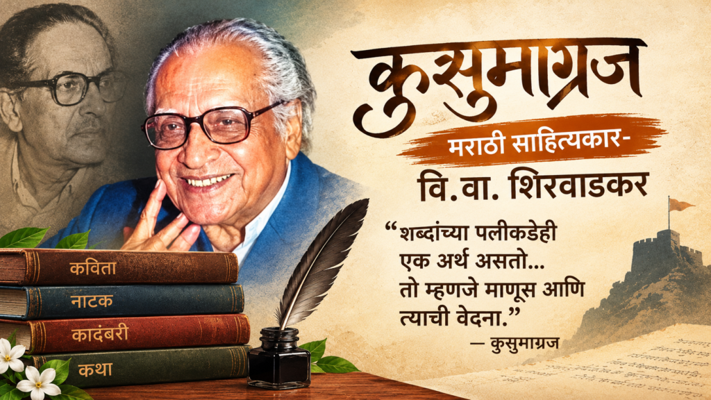कुसुमाग्रज मराठी साहित्यकार- वि.वा. शिरवाडकर